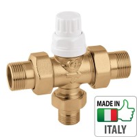 Трьохзонний термостатичний клапан Caleffi для електротеплового приводу 1" Трьохзонний термостатичний клапан Caleffi для електротеплового приводу 1"