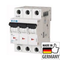 Автоматичний вимикач Eaton PL4-C25/3, 25А, 3P, C, 4.5кА (293162)