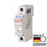 Автоматичний вимикач Eaton PL7-C2/1, 2А, 1P, C, 10кА (262699) Автоматичний вимикач Eaton PL7-C2/1, 2А, 1P, C, 10кА (262699)