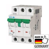 ⚡Автоматический выключатель Eaton PL7-D6/3, 6А, 3P, D, 10кА (263418)