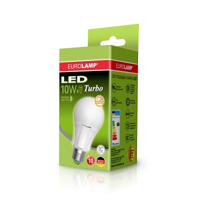 Светодиодная LED лампа Eurolamp TURBO New dimmable A60 10W E27 4000K (50)