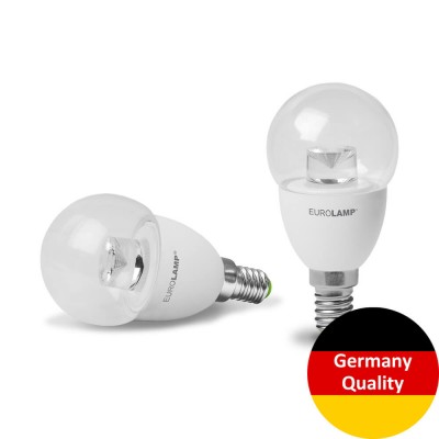 Світлодіодна LED лампа Eurolamp ЕКО серія "D" G45 прозора 5W E14 3000K