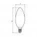 Декоративная лампа "свечка" Eurolamp ArtDeco 40W E14 2700K (dimmable)
