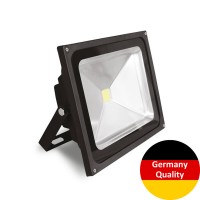 LED-прожектор Euroelectric COB 50Вт, 6500K (чорний)