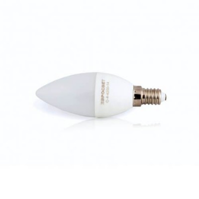 Светодиодная (LED) лампа Евросвет "свеча" С-6-3000-14 (6 Вт, 170-240 В)