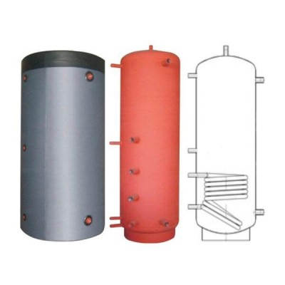 Бак (бойлер) для горячей воды BakiLux АБНП-1Н-200 (200 л, 1 теплообменник, ⌀25)