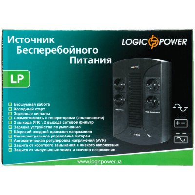 Джерело безперебійного живлення (ДБЖ) LogicPower LP 650VA-PS (2415)