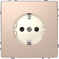 MTN2300-6051 Розетка з/к и шторками Merten D-Life "Шампань"