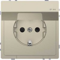 MTN2314-6033 Розетка з/к и крышкой IP44 Merten D-Life "Сахара"