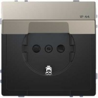 MTN2314-6050 Розетка з/к и крышкой IP44 Merten D-Life "Никель"