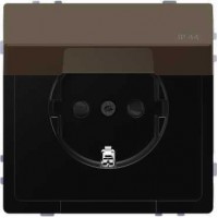 Розетка з/к та кришкою IP44 Merten D-Life. Колір Мокко
