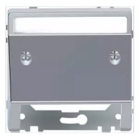 MTN4540-6036 Накладка с наклоном для коммуникационных розеток Merten D-Life "Нержавеющая Сталь"
