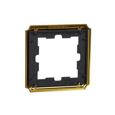 Рамка одинарна D-Antique Merten Schneider Electric золото 24к (MTN4010-4741)