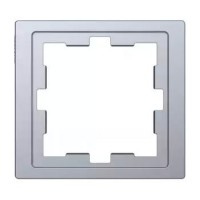 Рамка D-Life 1-постовая нержавеющая сталь (MTN4010-6536)