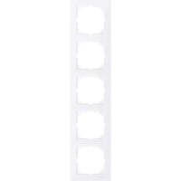 Рамка Merten M-Pure 5 постов белая (MTN4050-3625)