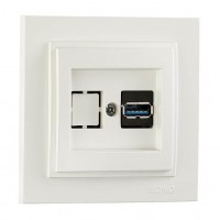 Розетка USB серії Despina (Mono Electric) біла 102-190005-144