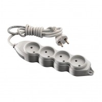 Подовжувач 4 гнізда 3 м без заземлення серії Orion (Mono Electric)