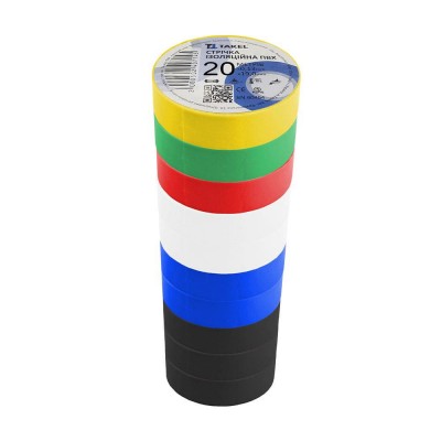 Стрічка ізоляційна ПВХ 0.13мм х 19мм х 20м