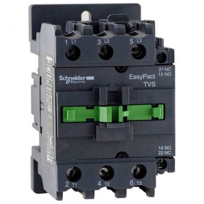 Трехполюсный контактор для управления электродвигателями Schneider Electric EasyPact TVS Tesys E LC1E1810M5 