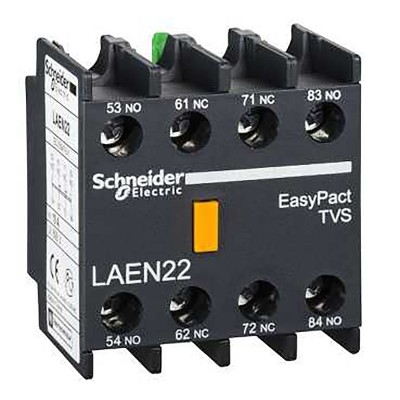 Блок вспомогательных контактов Schneider Electric TeSys - 2NO + 2NC - винтовые зажимы (LAEN22)