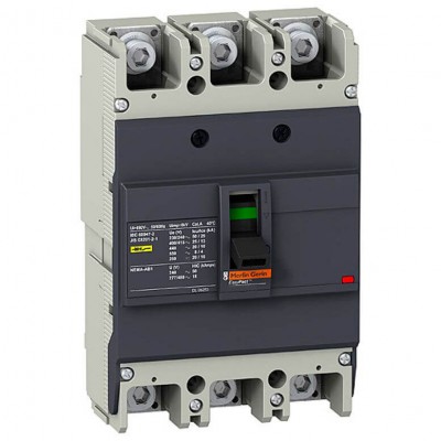 Автоматичний вимикач Schneider Electric EasyPact EZC250N, 3Р, 200А, 25 кА (EZC250N3200)