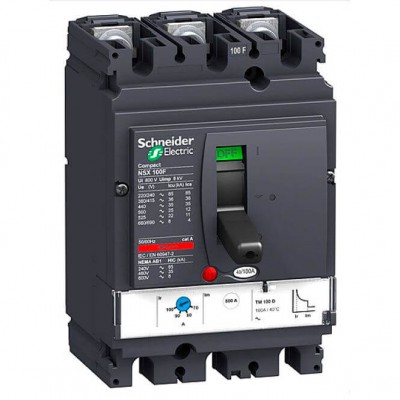 Автоматичний вимикач Schneider Electric Compact NSX100F TM25D, 3Р, 25А, 36 кА (LV429636)