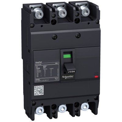 Автоматический выключатель Schneider Electric EasyPact EZC250N, 3Р, 200А, 25 кА (EZC250N3200)