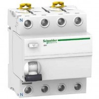 ⚡Дифференциальный выключатель нагрузки (УЗО) Schneider Electric iID K, 63А, 30мА, 4P (A9R70463)