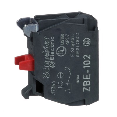 Контактный блок 1НЗ c винтовым зажимом Schneider Electric (ZBE102)