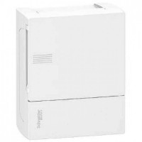 ⚡Щит навісний Mini Pragma білі двері, 1 ряд, 8 модулів, Schneider Electric, Італія (MIP12108)