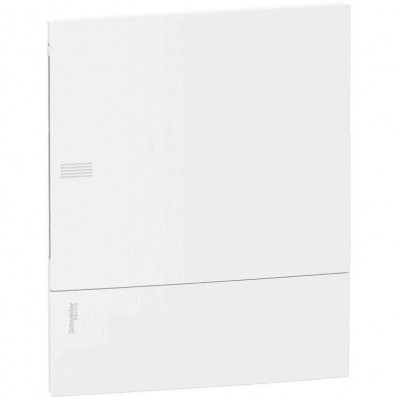 Щит вбудований Mini Pragma білі двері, 2 ряди, 24 модуля, Schneider Electric, Італія (MIP22212)