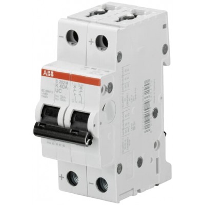 Мініатюрний автоматичний вимикач ABB 63A, 2P S202M-K63UC, 2CDS272061R0607