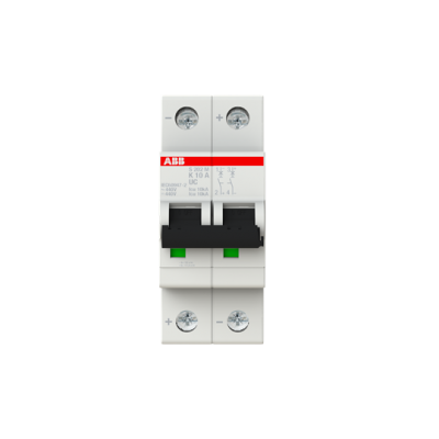 Автоматичний вимикач ABB 10A, 2P S202M-K10UC, 2CDS272061R0427