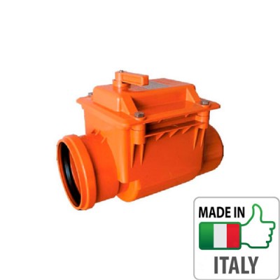 Зворотній клапан монтажний PVC для зовнішньої каналізації Redi O200, 1552091