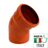 Колено (отвод) монтажное PVC для наружной канализации Redi O500x45°