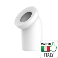 Коліно (відведення) для унітазу Sanit 45°