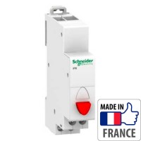 Кнопка управления на DIN-рейку Schneider Electric Acti 9 iPB, простая кнопка, 1NC, красная Кнопка управления на DIN-рейку Schneider Electric Acti 9 iPB, простая кнопка, 1NC, красная