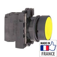 XB5AA51 Кнопка з пружинним поверненням Schneider Electric XB5-A, жовта, пластик. основа, 1NO