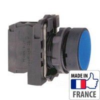 XB5AA61 Кнопка з пружинним поверненням Schneider Electric XB5-A, синяя, пластик. основа, 1NO