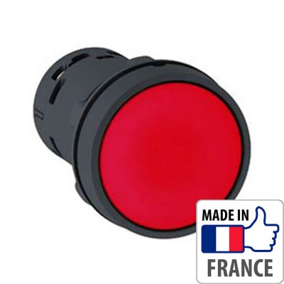 Кнопка с пружинным возвратом Schneider Electric XB7, красная, в монолитном корпусе, 1NC XB7NA42 