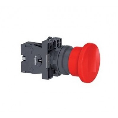 Кнопка гриб, 40мм, красная, 1НЗ Schneider Electric  XA2EC42