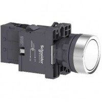 XA2EW31Q1 Кнопка с подсветкой, LED, 380В, белая, 1НВ