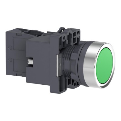 XA2EW33M1 Кнопка з підсвічуванням, LED, 220В, зелена, 1 НВ