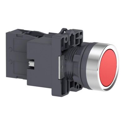 Кнопка с подсветкой, LED, 24В, красная, 1НЗ Schneider Electric  XA2EW34B2