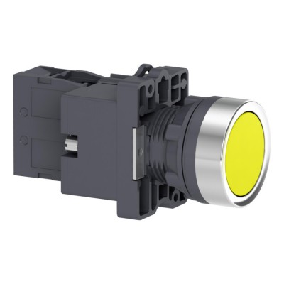 XA2EW35B1 Кнопка з підсвічуванням, LED, 24В, жовта, 1 НВ
