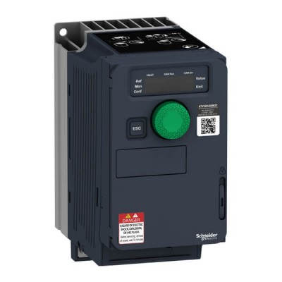 Перетворювач частоти Schneider Electric ATV320 0.37 кВт, 3.3 А, 240В (компактне виконання) (ATV320U04M2C)