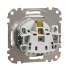 Розетка з заземленням та зі шторками біла Sedna Elements (SDD111022)