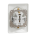 Двойная розетка с заземлением со шторками белая Sedna Design (SDD311221)