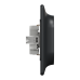 Подвійна розетка з заземленням зі шторками чорна Sedna Design (SDD314221)