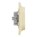 Подвійна розетка з заземленням зі шторками береза Sedna Design (SDD380221)